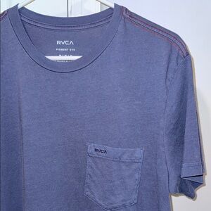 RVCA Men's Blue T-Shirt